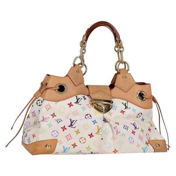 LOUIS VUITTON Monogram Multicolor Ursula Tote Bag White M40123 - Picture 1 of 16